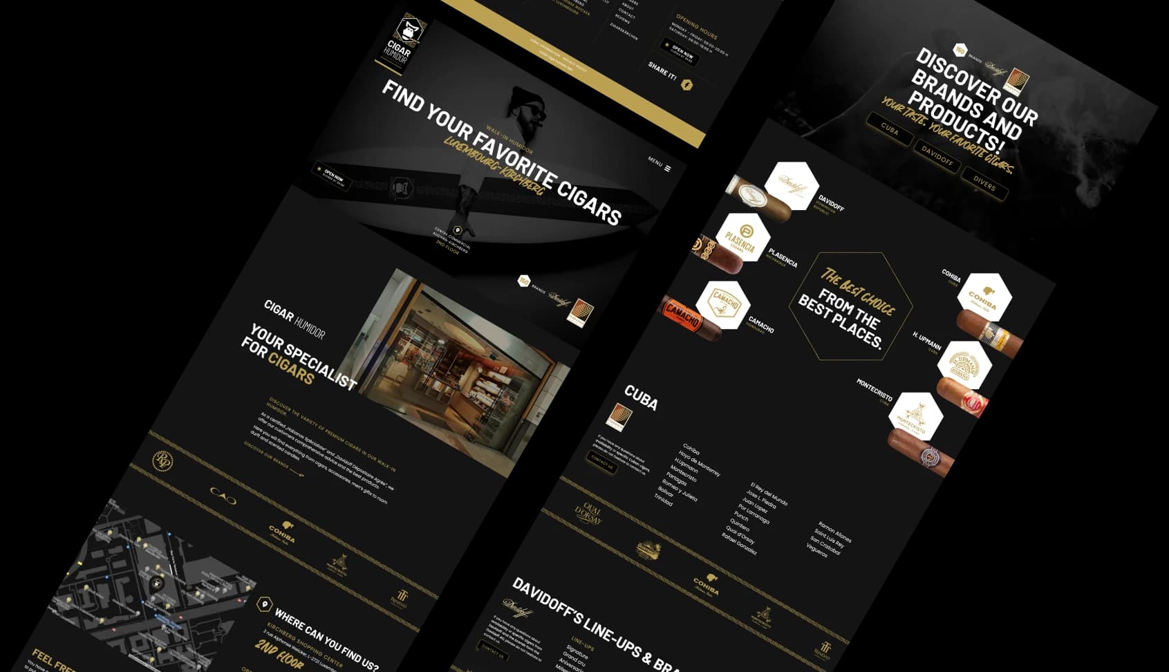 Branding & Webdesign für Cigar Humidor Luxembourg