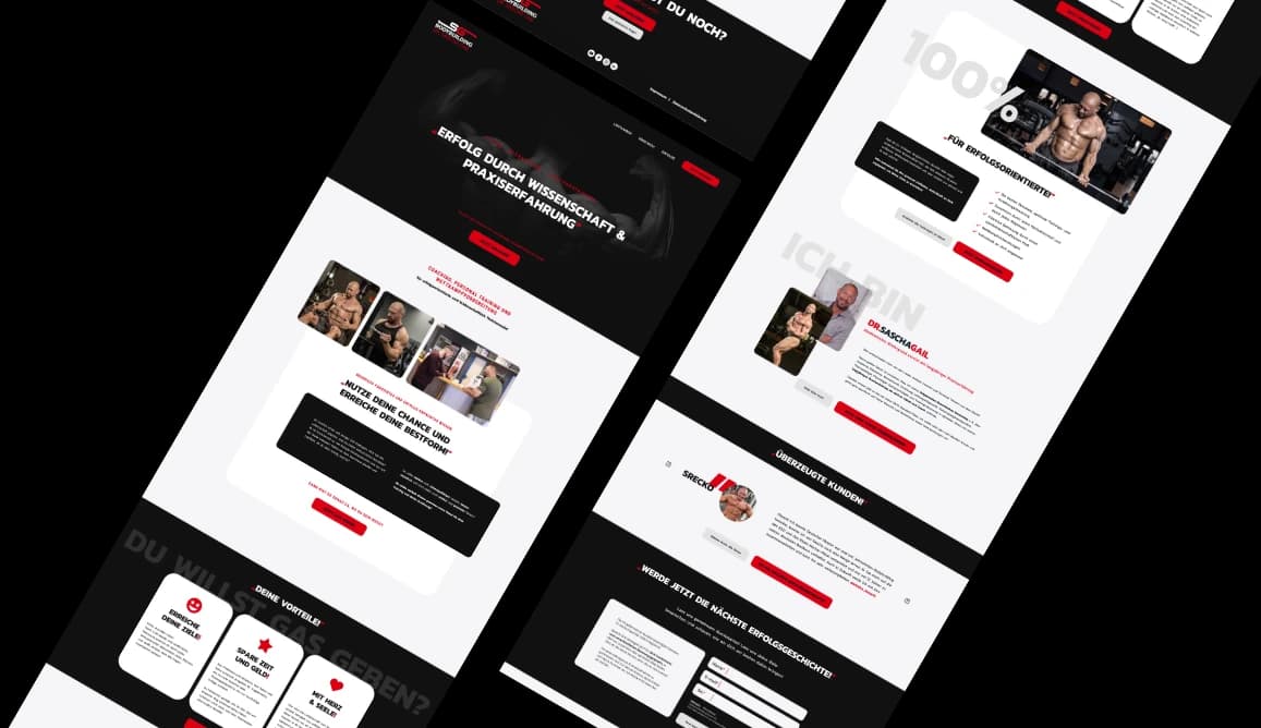 Branding & Webdesign für Dr. Sascha Gail - Bodybuilding